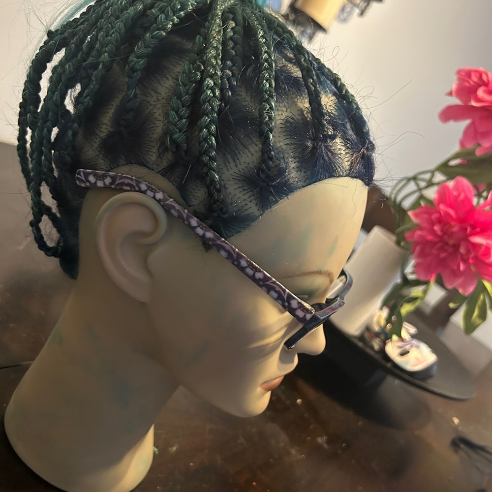 Classic Rectangular Navy Blue Eyeglass readers 2.… - image 5